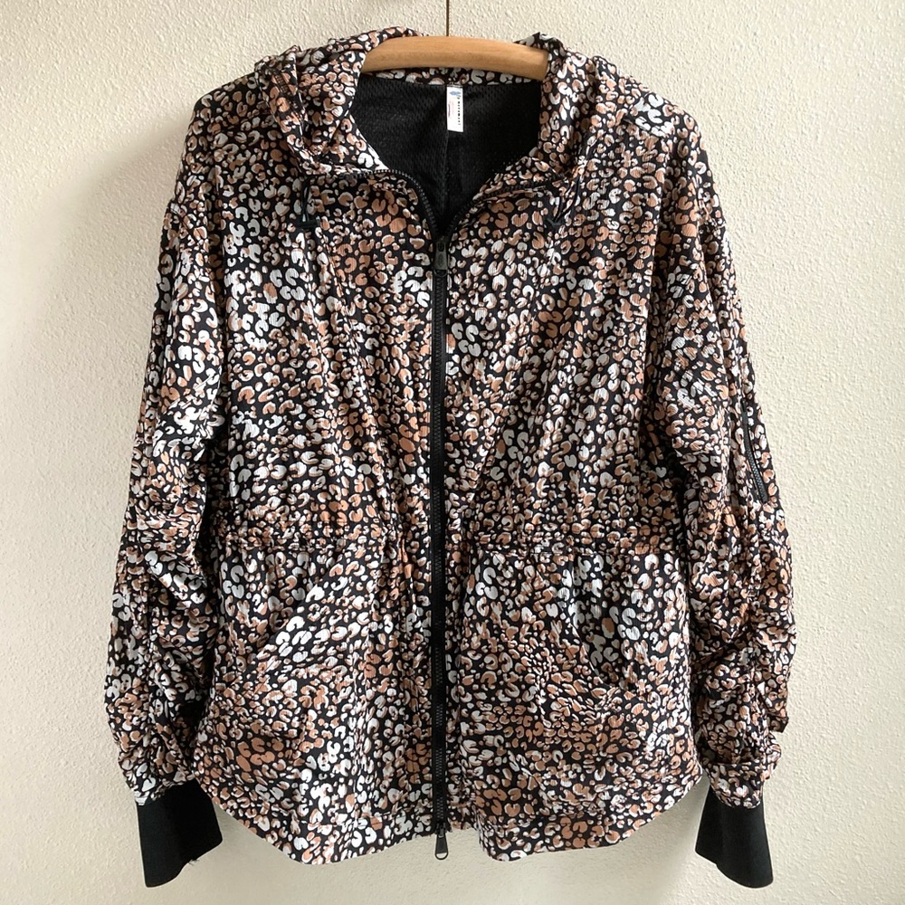 Free People FP Movement Run Wild Windbreaker Jacket Full Zip Size Small